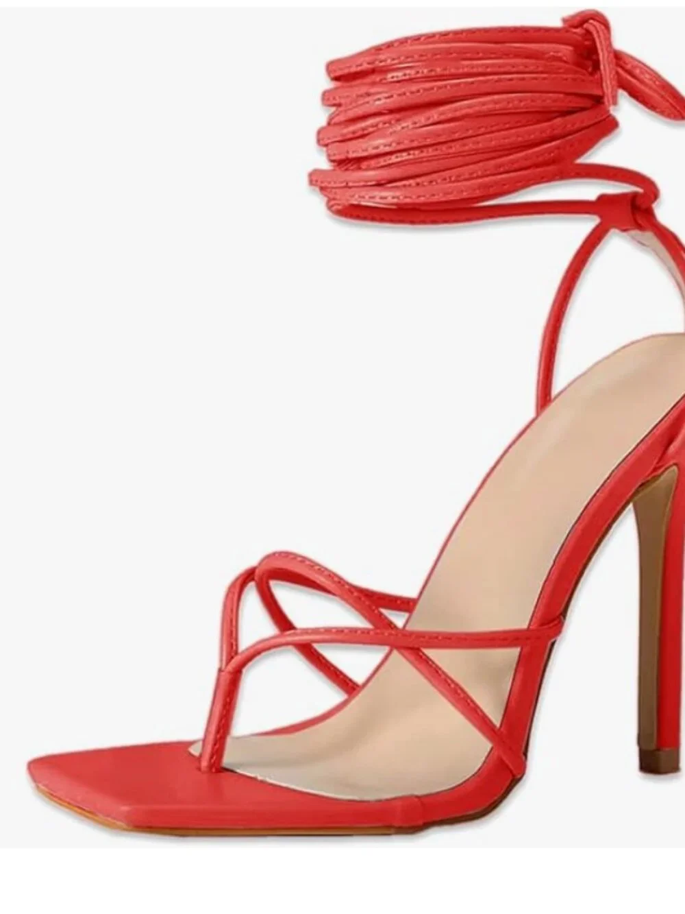 Summer Lace Up Heeled Sandals